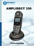 AMPLIDECT 350. Bruksanvisning