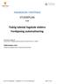 STUDIEPLAN. Toårig teknisk fagskole elektro Fordypning automatisering