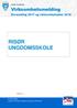 RISØR UNGDOMSSKOLE. Virksomhetsmelding. Årsmelding 2017 og virksomhetsplan Vi skal vokse - gjennom Kunnskap, Regional utvikling og Attraktivitet