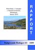 Prøvefiske i 3 innsjøer i Vaksdal kommune, Hordaland, høsten 2010 R A P P O R T. Rådgivende Biologer AS 1480
