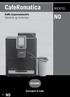 CafeRomatica NICR10.. Kaffe-/espressomaskin Håndbok og brukertips. Kjærlighet til kaffe