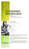 LEANDAGEN BERGEN 2018