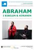 ABRAHAM I BIBELEN & KORANEN. Fortellerforestilling v/ Mehda Zolfaqari & Alf Martin Lie. Den kulturelle skolesekken/kultuvrralaš skuvlalávka