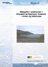 Miljøgifter i sedimenter i Ellasjøen på Bjørnøya, Svalbard nivåer og tidstrender