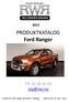 PRODUKTKATALOG Ford Ranger