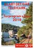 KLART DET GÅR TELEMARK. Turprogram våren 2018