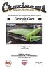 Medlemsblad for Sarpsborgs Amcar klubb. Detroit Cars. Etb, Plymouth Roadrunner Eier: Guttorm Frisell