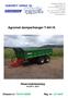 Agromet dumperhenger T-041/K