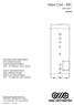 Maxi Coil - MC l. SIKKERHETSINFORMASJON FDV INFORMASJON MONTASJEANVISNING TDS - TECHNICAL DATA SHEET