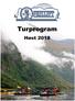 Turprogram. Høst 2018