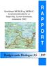 R A P P O R T. Rådgivende Biologer AS 597. Kombinert MOM-B og MOM-Cresipientundersøkelse. Salpevika, Tysnes kommune, sommeren 2002