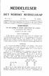 MEDDELELSER FRA DET NORSKE MYRSELSKAP. Redigert av Det Norske Myrselskap ved sekretær, dr. agr. Aasu1v Løddesøl MYRDYRKING.