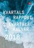 KVARTALS RAPPORT 2.KVARTAL/ 1. HALVÅR