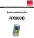 Brukerveiledning for RX900B
