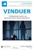 VINDUER. Beaivváš Sámi Našunálateahter. v /Hålogaland teater og. Den kulturelle skolesekken/kultuvrralaš skuvlalávka