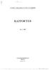 FO.NbF:T FOR FISKELETlNG OG FORSØK RAPPORTER. Nr FISKERIDIREKTORATET BERGEN. Desember 1977