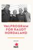 VALPROGRAM FOR RAUDT HORDALAND