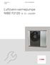 Luft/vann-varmepumpe NIBE F2120 8, 12 2x230V