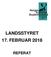 LANDSSTYRET 17. FEBRUAR 2018 REFERAT
