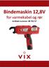 Bindemaskin 12,8V for varmekabel og rør Artikkel-nummer: