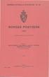 NORGES POSTVERK NORGES OFFISIELLE STATISTIKK IX. 31. DEPARTEMENTET FOR HANDEL, SJØFART, INDUSTRI, HÅNDVERK OG FISKERI