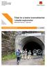 Tiltak for å bedre brannsikkerhet i utsatte vegtunneler