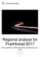 Regional analyse for Fredrikstad Næringsutvikling, befolkningsutvikling, attraktivitet og scenarier. KNUT VAREIDE TF-rapport nr.
