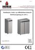 Installasjons-, bruks- og vedlikeholdsanvisning for INOMAK kjøleskap (0-+10⁰ C)