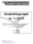 Studenttingsmøte nr. 1~2010