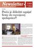 Newsletter. Prečo je dôležité zapájať firmy do rozvojovej spolupráce? Zapájanie podnikateľov do rozvojovej spolupráce nie je ničím novým.