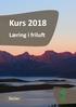 Kurs 2018 Læring i friluft