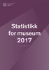 Statistikk for museum 2017