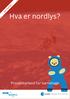 Hva er nordlys? Prosjektarbeid for barnehage