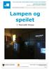 Lampen og speilet. v / Kenneth Varpe. Den kulturelle skolesekken/kultuvrralaš skuvlalávka. Skoleinfo/skuvladieđut VISUELL KUNST/VISUÁLA DÁIDDA