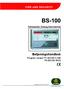 Betjeningshåndbok. Adresserbar Analog Alarmsentral. Program versjon P1-BS P5-BS100-3N20. Protecting environment, life and property...