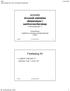 SOS3003 Anvendt statistisk dataanalyse i samfunnsvitenskap Forelesingsnotat 12. Erling Berge Institutt for sosiologi og statsvitenskap NTNU