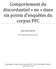 Comportement du discordantiel «ne» dans six points d enquêtes du corpus PFC