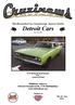 Medlemsblad for Sarpsborgs Amcar klubb. Detroit Cars. Etb, Plymouth Road Runner Eier: Guttorm Frisell