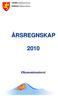 ÅRSREGNSKAP 2010 Økonomisenteret