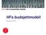 HFs budsjettmodell. IAKHs styreseminar