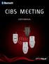 CIBS MEETING. User manual