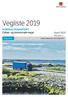 Vegliste April 2019 Revisjon 1. w w w.ve gve s e n.no/ve gl is ter. Foto: Knut Opeide