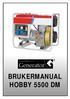 BRUKERMANUAL HOBBY 5500 DM