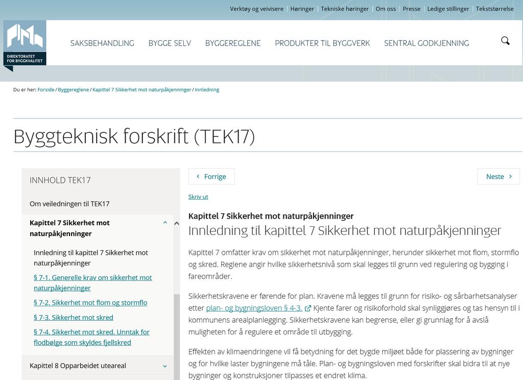 Forskrift om tekniske krav til