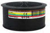 23 SR 297 ABEK1 GASSFILTER art no H02-5312 SR 298 AX GASSFILTER art no H02-2412 Gassfilter SR 297 Klasse 1, skal brukes i Sundström halvmasker og helmasker.