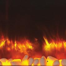 flammeteknologi for å lage elektriske peiser med fasinerende effekt. Det fantastiske LED-flammebildet gir valget mellom to karakteristiske farger.