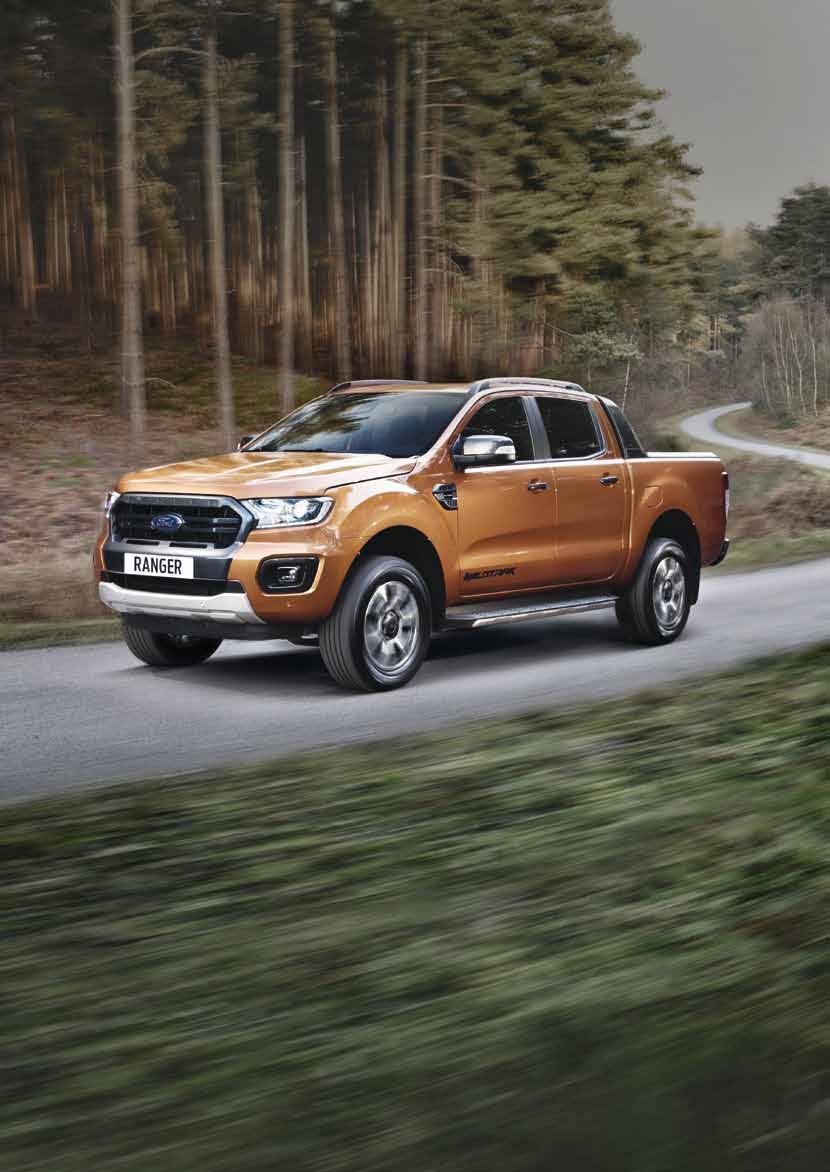 Nye Ford Ranger Perfekt til både landevei og anleggsplass Nye Transit Tilgjengelig blant annet med 4x4 og som mild hybrid Førerassistentpakke med adaptiv cruisekontroll, kollisjonsvarsler