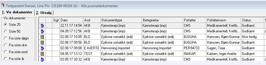 For flerdagskurer: Administrasjonsrapportene overføres automatisk til DIPS ved avslutning av hver enkelt kurdag.