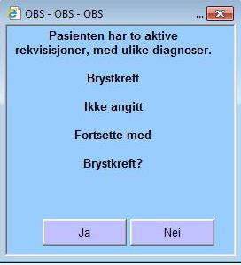 Legen må lage to ulike bestillinger og godkjenne disse. Når kurene er ferdig produserte og skal administreres, velg Start > Administrer kur. Et pop-up-vindu vises: Velg Ja for å starte med første kur.