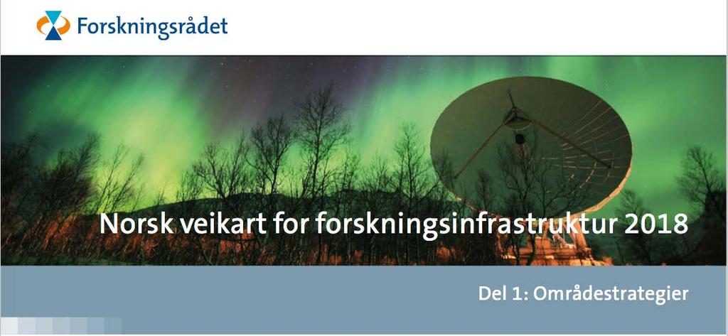 2 200 Mill forskningspolitikk beskriver: forskningsmål - eksisterende infrastruktur nye behov 1. Bioressurser 2. Bioteknologi 3. e-infrastruktur 4. Humanoria 5. IKT 6. Klima og miljø (NORMAR) 7.